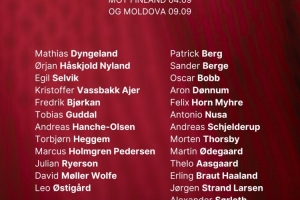 挪威國(guó)家隊(duì)9月大名單：哈蘭德、厄德高、鮑勃、索爾洛特在列