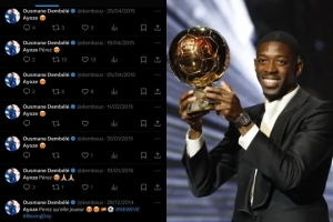 馬卡：眼光不錯！17歲時期的登貝萊曾是阿約澤-佩雷斯的小迷弟