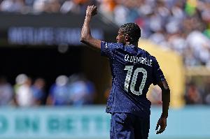 實(shí)至名歸！登貝萊上賽季53場(chǎng)35球16助，隨巴黎加冕四冠王