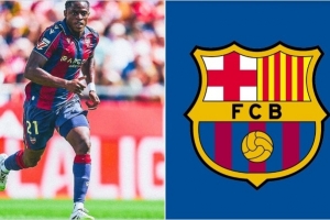 巴薩有意！阿斯談萊萬特前鋒艾永合同：解約金3000萬，含轉(zhuǎn)會(huì)分成