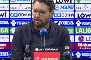 登場(chǎng)1分鐘直紅！赫塔費(fèi)教練：恩約姆紅牌后維尼修斯和我說(shuō)換得好