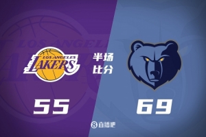 次節(jié)崩？湖人半場落后灰熊14分 東契奇復(fù)出19+5 小賈倫13分&5中5