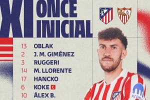 馬競vs塞維首發(fā)：小蜘蛛、巴埃納先發(fā) 瑟爾洛特、朱利亞諾出戰(zhàn)