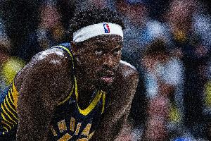 效率不高！西亞卡姆半場11投僅4中拿到10分4板 罰球4中1