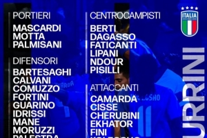 意大利U21名單：巴特薩基、皮西利、卡馬達、科萊奧肖在列