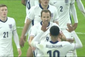 挑事？記者說貝林不滿被換下沒與球隊慶祝進球，實際他與凱恩擊掌