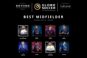 環(huán)足獎年度最佳中場最終候選：貝林厄姆、佩德里、帕爾默在列