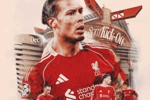 利物浦發(fā)布客戰(zhàn)國米海報(bào)：范戴克、維爾茨、?；倏顺鲧R