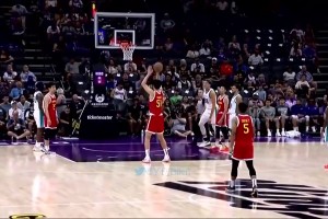 試訓(xùn)驚艷沖進(jìn)首輪??開(kāi)拓者16號(hào)簽選楊瀚森！中國(guó)約基奇集錦！