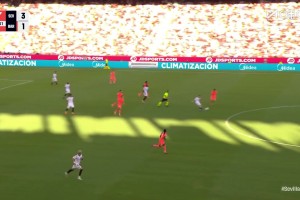 反擊打崩巴薩！巴薩補(bǔ)時再丟一球，1-4落后塞維利亞